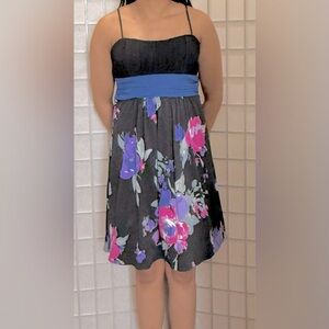 Floral Jolie Dress with Spaghetti Straps - Size 6
